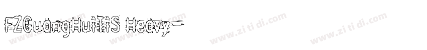 FZGuangHuiTiS Heavy字体转换